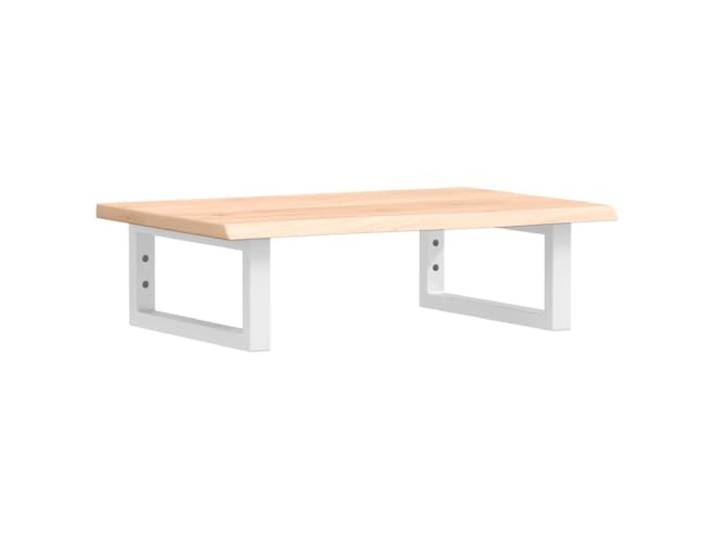WEMYUFURN Waschtischplatte mit Stahlhalterung und Eiche Massivholz Schweberegal, rechteckige Stahlhalterungen, Eichenholzplatte, Wandmontage, Handtuchaufhängung, modernes Design