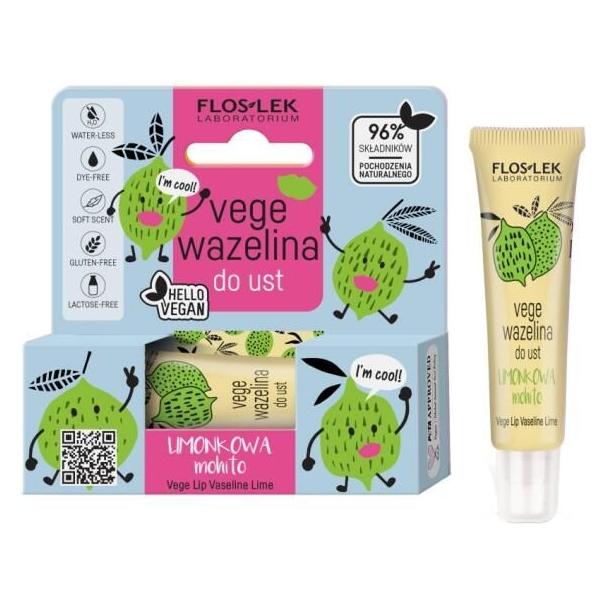 Floslek Vege Lip Jelly Mohito 10G (Lippenbalsam, Lippenöl, Lippenpflege Stick, 10 g) (33398009)