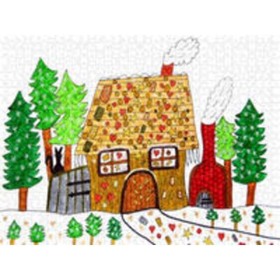 CALVENDO Puzzle Knusperhäuschen im Wald | 1000 Teile Lege-Größe 64 × 48 cm Foto-Puzzle für glückliche Stunden