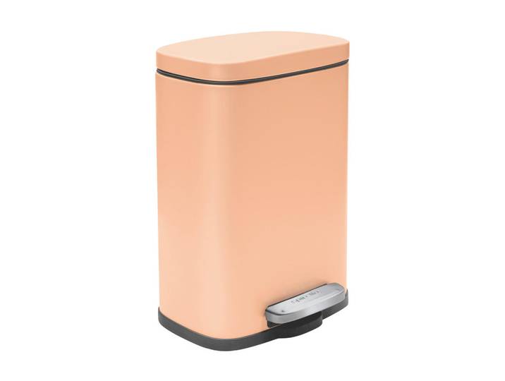 Spirella Treteimer Akira, Orange, Metall, 5 l, 17.6x30x21.4 cm, Haushalt & Reinigung, Reinigung, Mülleimer & Abfallsammler