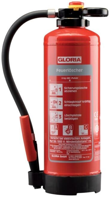 GLORIA Extincteur à poudre rechargeable 6 kg P 6 PRO (801941.0000)