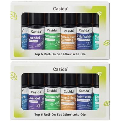 Roll-On Set Top 6 ätherische Öle 2x 2x6x10 ml Ätherisches Öl