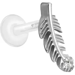 PTFE Labret mit Innengewinde + Titan-Aufsatz FEDER