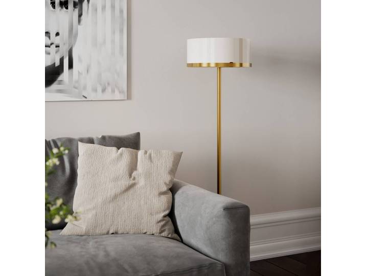 By Rydéns Designer Stehlampe Marcel, dimmbar, messing / gold, für Wohn- / Esszimmer, Metall, Design