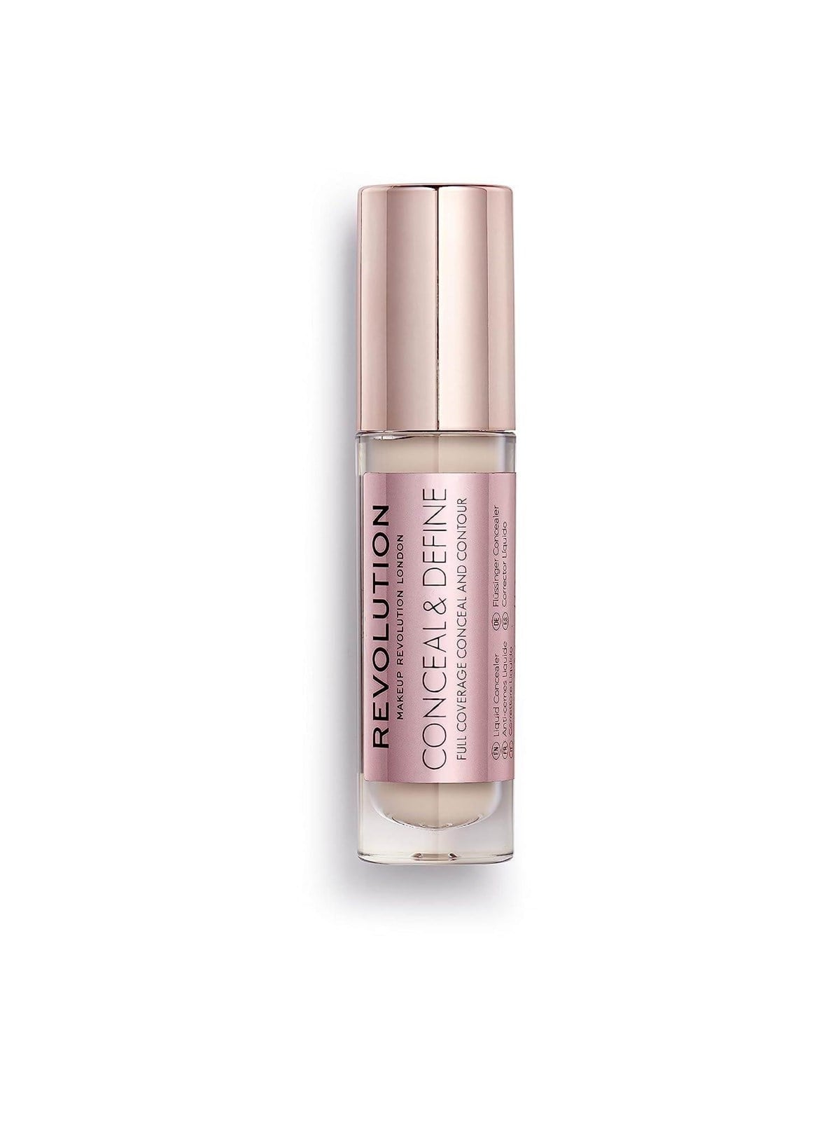 Makeup Revolution Conceal & Define Corrective Liquid Concealer, C5, 4 g