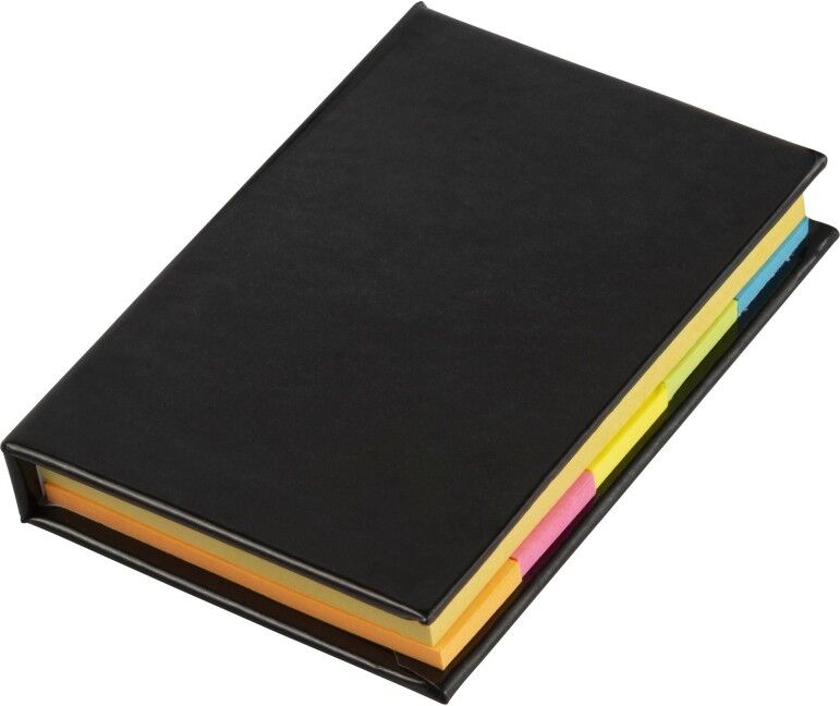 Étui cartonné personnalisable pour papiers repositionnables Belinda noir