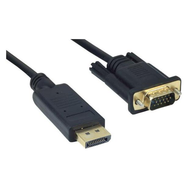 JJ Computer JOUJYE AVC 125-1.8m DP/VGA cable black (1.80 m) (A 1529)