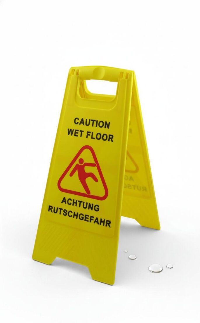 Axis Line Warnschild "Rutschgefahr" 60cm hoch