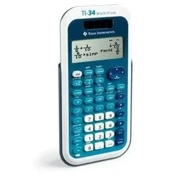 Texas Instruments Schulrechner TI-34 MULTIVIEW Weiß, Blau