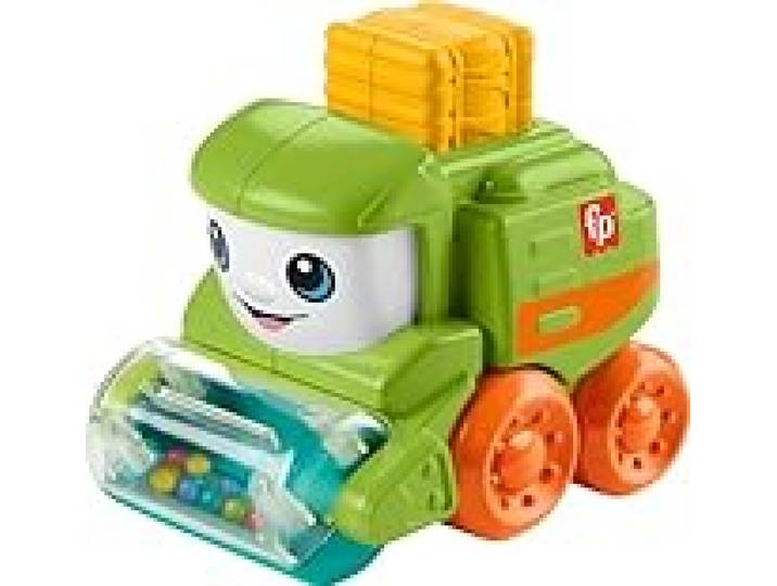 Fisher-Price Baby Toy Rollin’ Tractor Push-Along Vehicle with Fine Motor Activities for Infants Ages 6+ Months