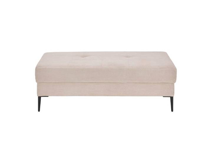 Trendstore Hilary Megahocker in Cord - Cord Zoom mink passend zu den Sofas zur Serie Hilary, pure Entspannung, pflegeleicht, formstabil, trendiger Cordbezug in acht coolen Farben die begeistern Modern