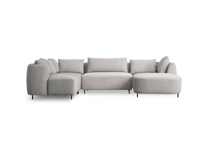 Modulares Ecksofa Lanomi U-förmig, linksseitig, hellgrauer