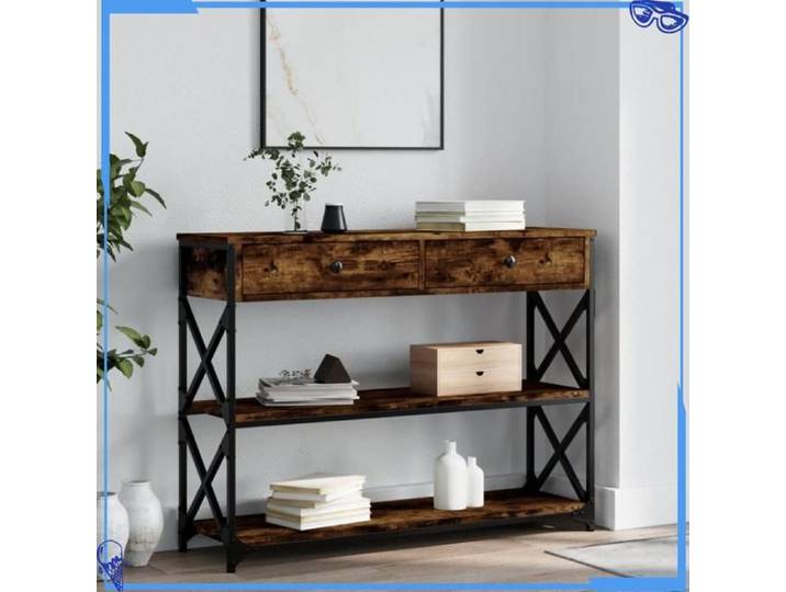 Table console - 100x28x75 cm - Bois d'ingénierie - Chêne - Design Minimaliste et Chic - Ajout Décoratif Remarquable - Pour Salon