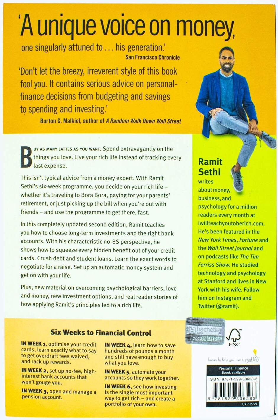 HODDER PUBLISHING I Will Teach You To Be Rich: No guilt, no excuses - just a 6-week programme that works by Ramit Sethi