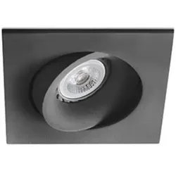 Faro Einbaulicht ARGON GU10, IP20, eckig, schwenkbar, schwarz matt FAR-43412