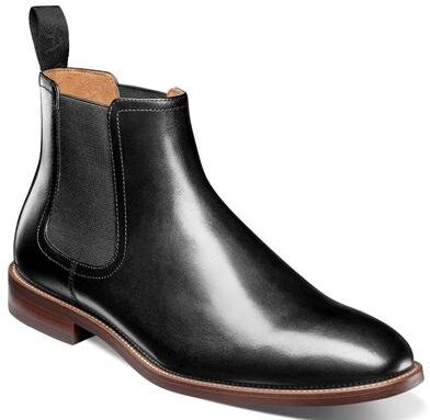Florsheim Rucci Plain Toe Gore Boot - Mens 10.5 Black Boot Medium