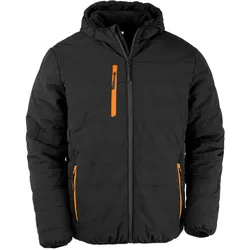 Result Genuine Recycled Herren Winter Jacke 'Black Compass' Winter-Jacke R240X black/orange L