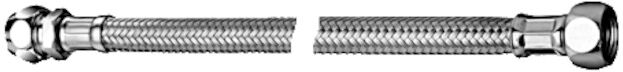 Schell Tuyau flexible Clean-Fix S 102000699 chromé, 300 mm, raccord à compression G 3/8 AG x Ø 10 mm
