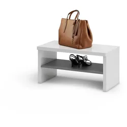 Sitzbank ATRIUM (BHT 80x40x40 cm) - weiß - BHT 80x40x40 cm