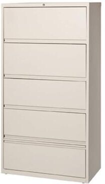 "Hirsh Commercial 36"" Wide 5-drawer Lateral with Roll-out Shelves"