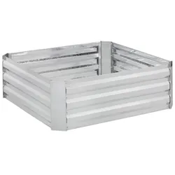 Relaxdays Hochbeet aus Metall Silber