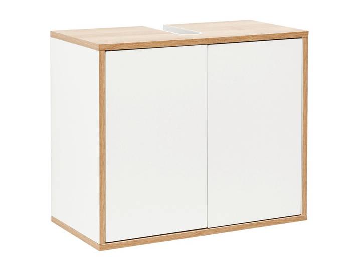 Waschbeckenunterschrank Finn weiß, eiche