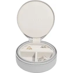 Stackers Travel Schmuck-Reisekästchen rund Steingrau