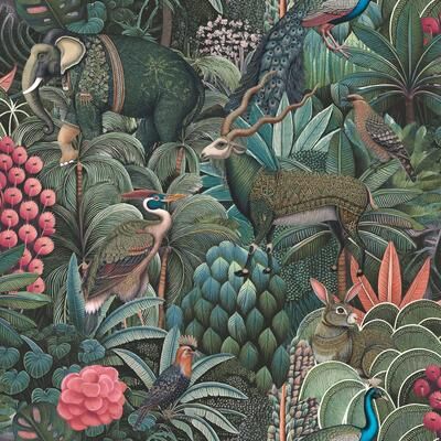 Graham & Brown Jungle Jamboree Green Wallpaper