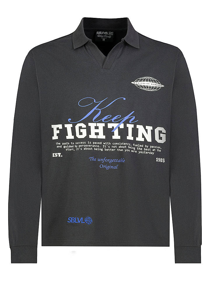 Sublevel Longsleeve in Anthrazit - M