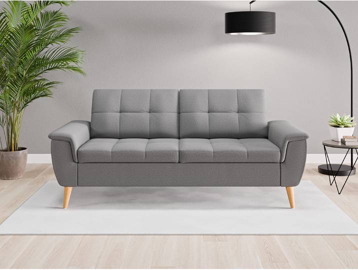 Einzelsofa Rio - Grau (Schiefergrau) - Softwolle