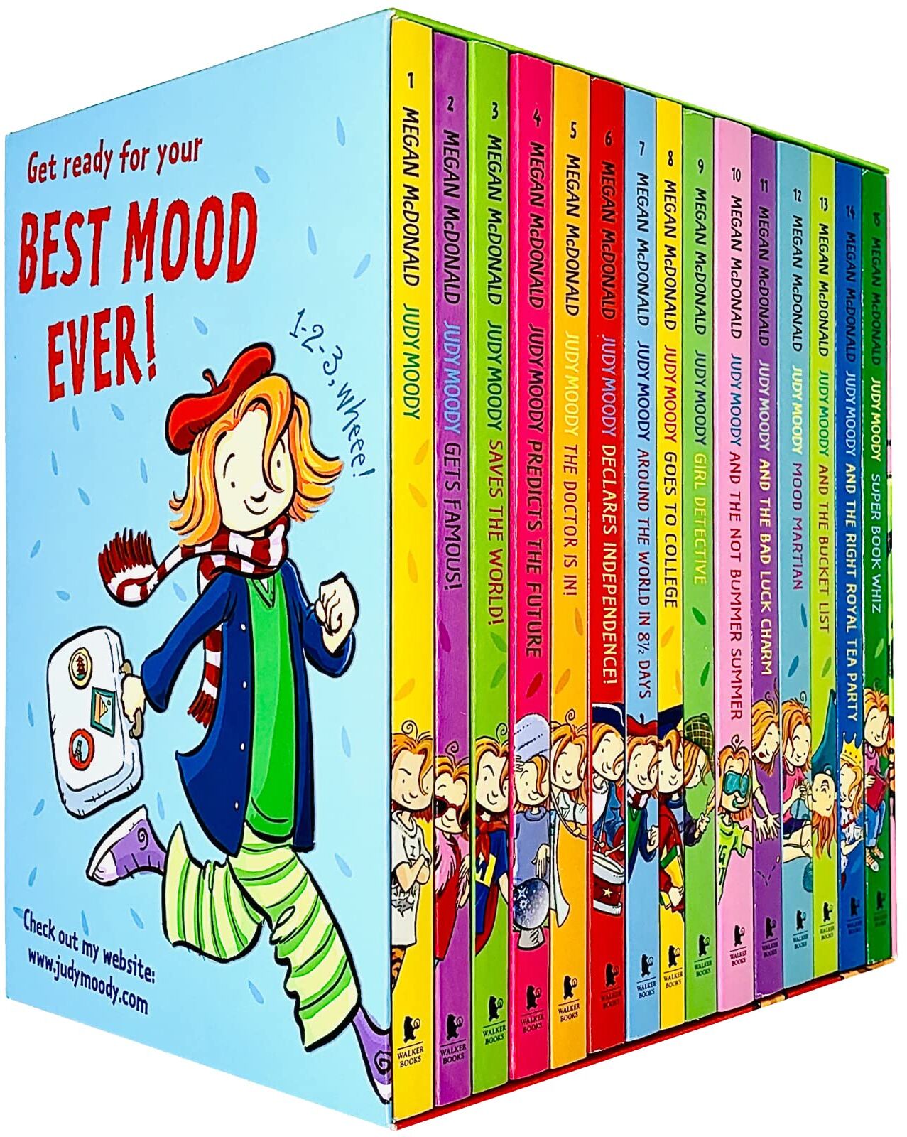 Walker Books Judy Moody 15 Books Collection Set by Megan McDonald - Complete Paperback Series - Ages 7-9 - Funny School Stories Chapter Book Gift Set