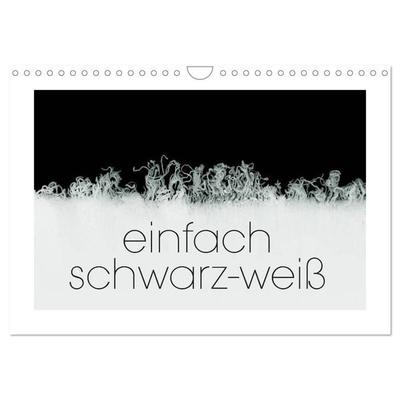 einfach schwarz-weiß (Wandkalender 2026 DIN A4 quer), CALVENDO Monatskalender