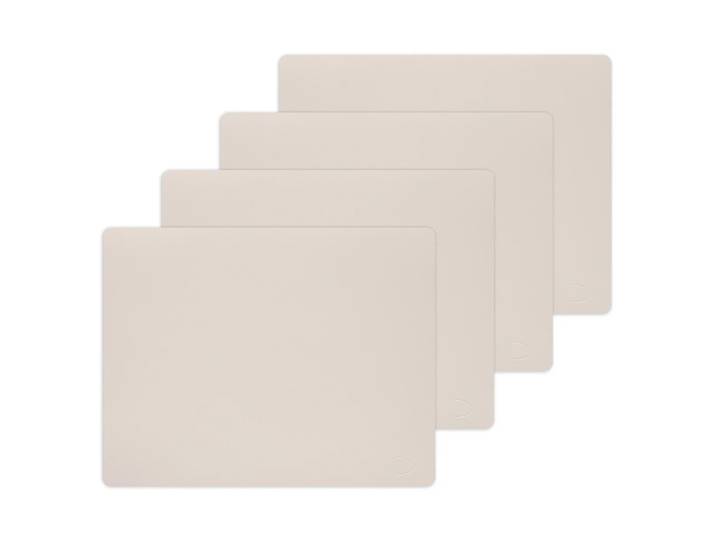 Lind DNA - Tischset Square L, 35 x 45 cm, Nupo soft nude (4er-Set)