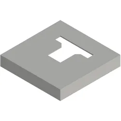 Osmo Pfostenanker-Abdeckung Typ D zum Einbetonieren, Silber