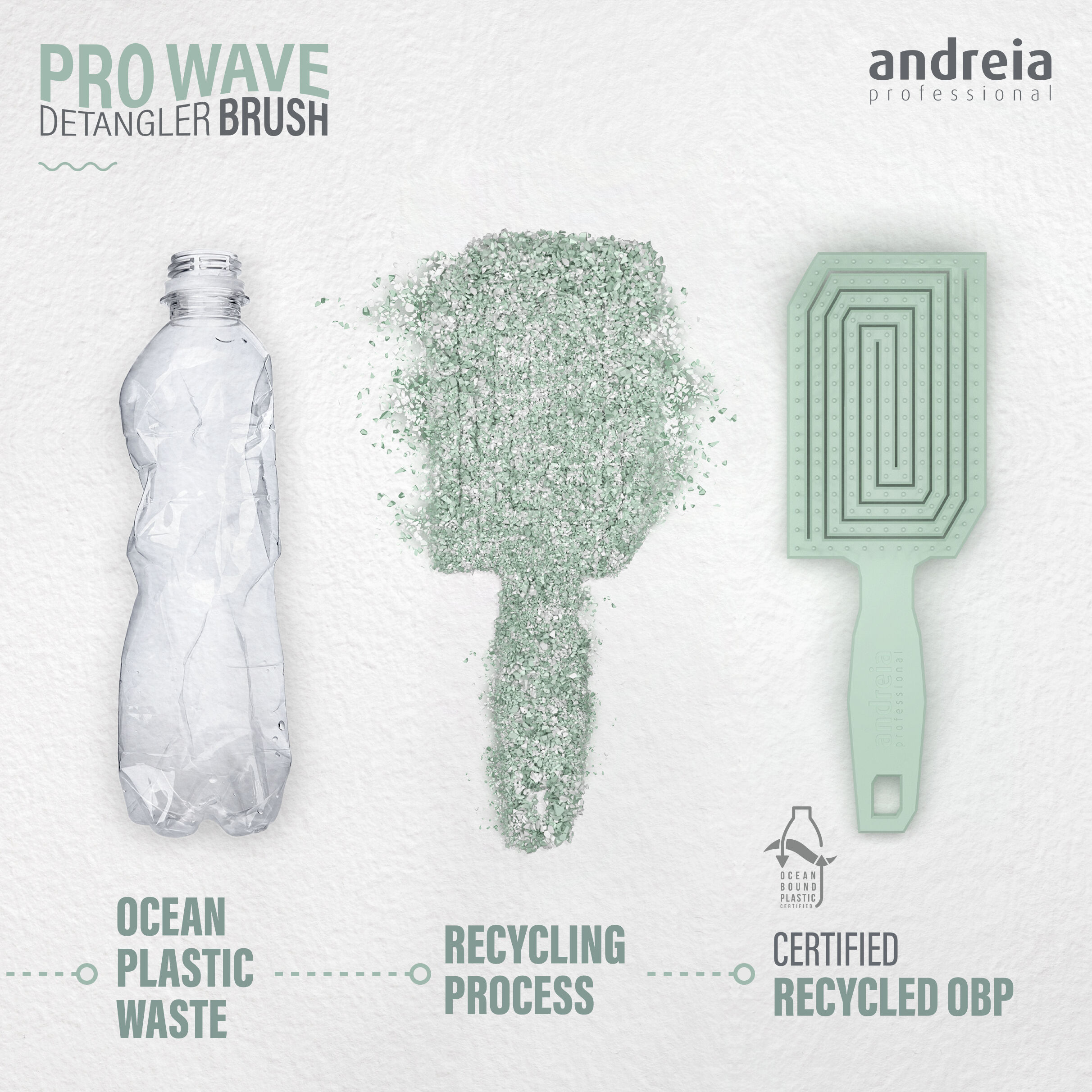 Andreia Beauty Pro Wave Detangler Brush Verde