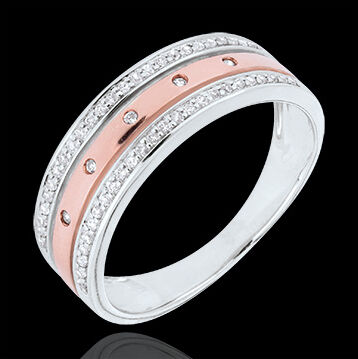 Edenly Ring Zauberwelt - SternkrÃ¶nchen - GroÃŸes Modell - Rotgold, WeiÃŸgold -