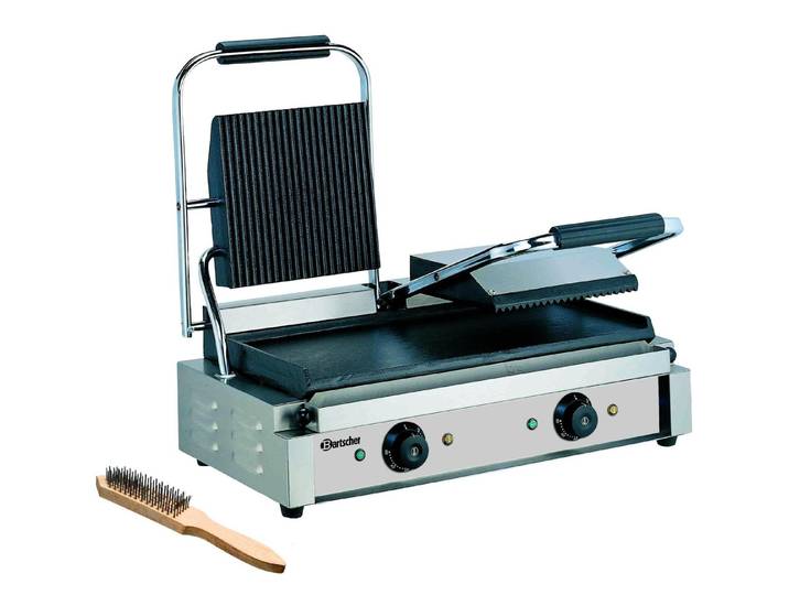 Bartscher Kontaktgrill Kontaktgrill 3600 2GR, 2 Grilleinheiten, A150673