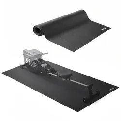 VEVOR Laufbandmatte für Teppichboden Bodenschutzmatte (90 x 200 cm) für Sportgeräte 4 mm dick, Trainingsgerätematte für Laufbänder Ellipsentrainer Rudergerät, hochdichter PVC-Bodenschutz
