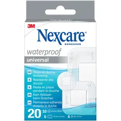Nexcare® Waterproof Universal Pflastersortiment, weiß