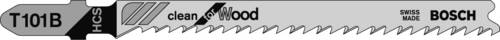 Bosch Accessories 2609256721 Stichsägeblatt HCS, T 101 B Clean for Wood 2St.