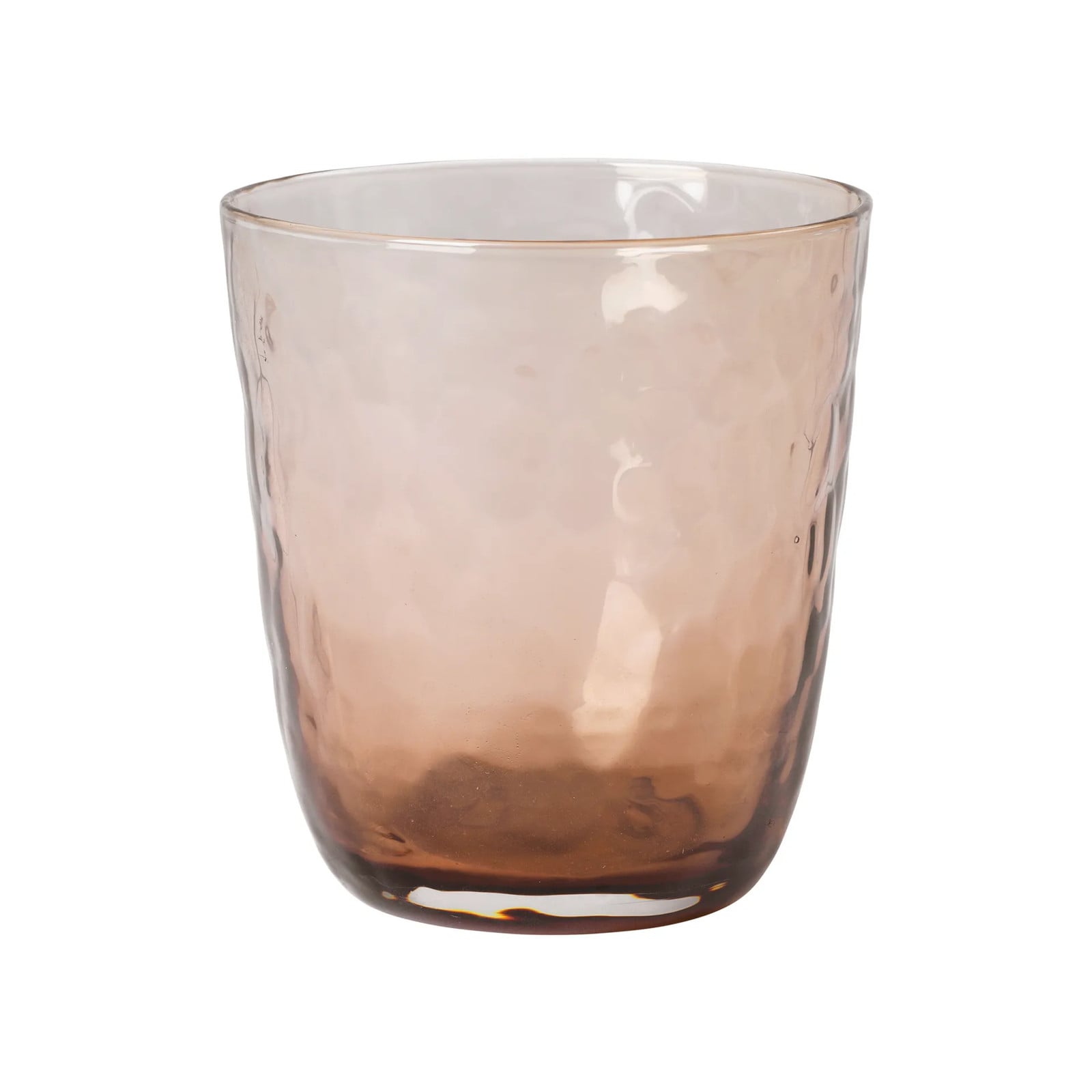 Broste Copenhagen Hammered drinkglas Bruin 33,5 cl