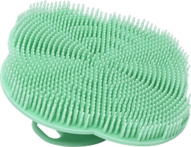 USA Free Shipping Shop Silicone Body Scrubber & Scalp Massage Brush For Deep Cleansing And Gentle Exfoliation green
