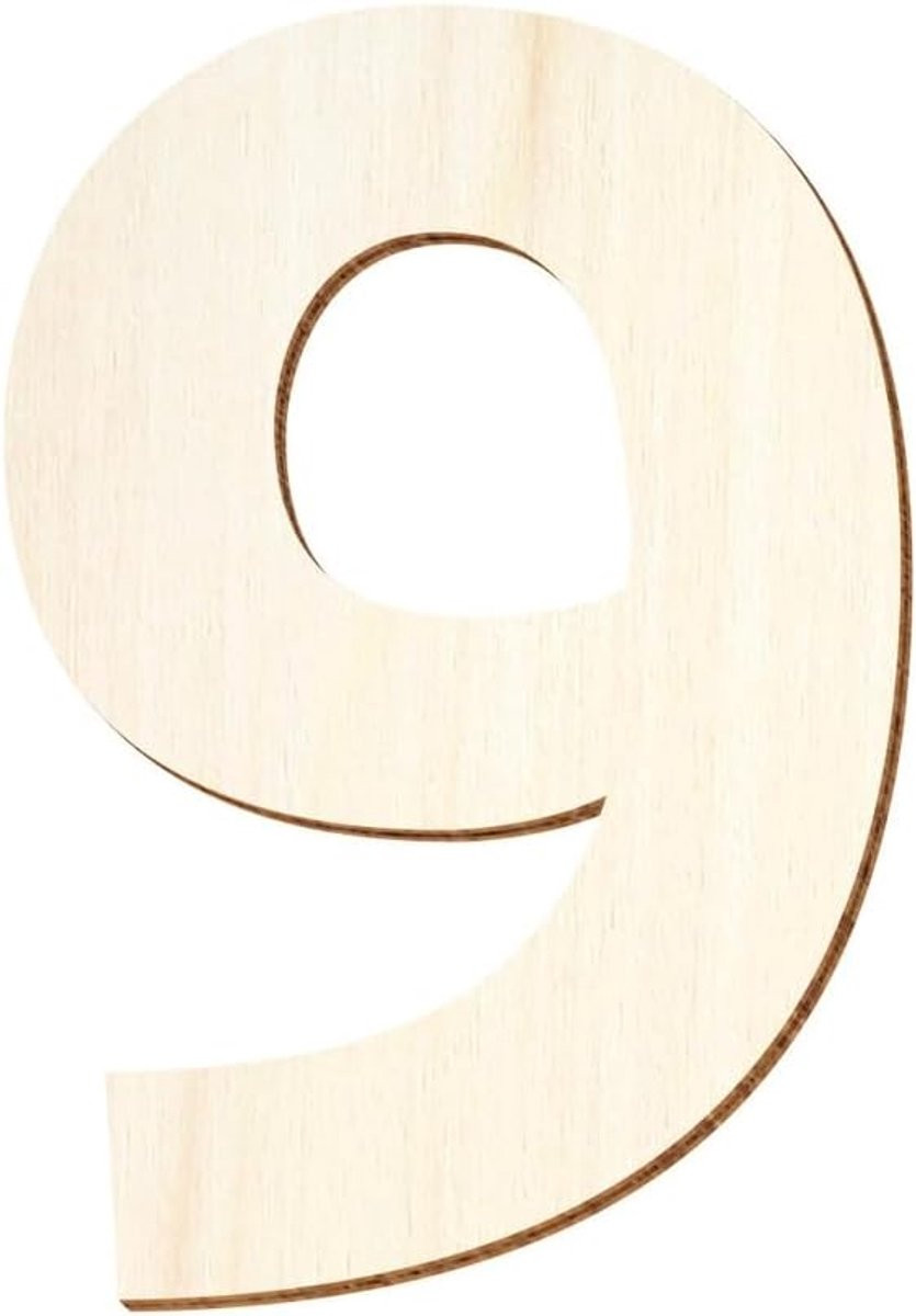 Houten Speciale Tekens van Gelaserd Populierenhout voor Decoratie, Hoogte: 5 cm