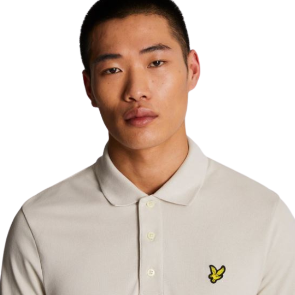 Polo Lyle&scott Plain Hombre Beige Xl