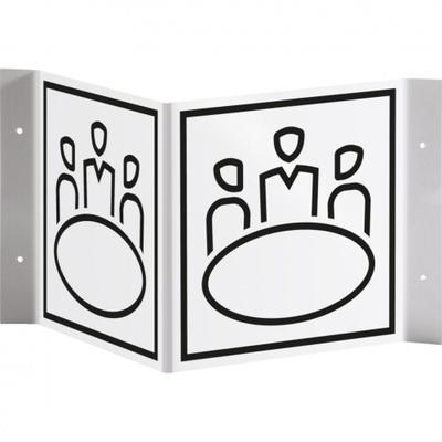 Schild I Tür-Nasenschild Piktogramm Konferenzraum, Kunststoff, 150x150mm
