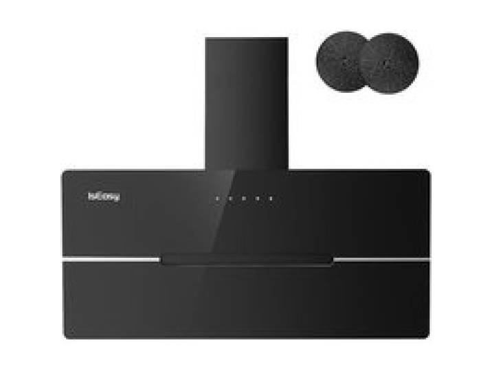 Hotte aspirante - ISEASY - 90 cm - Inox noir - 524 m³/h - 3 vitesses