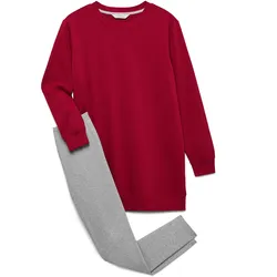 Tchibo - Leggings-Pyjama-Set - Damen - Gr. M - dunkelrot