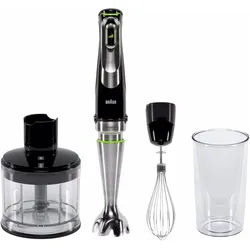 Braun MultiQuick 9 MQ9135, Stabmixer, Schwarz, Silber
