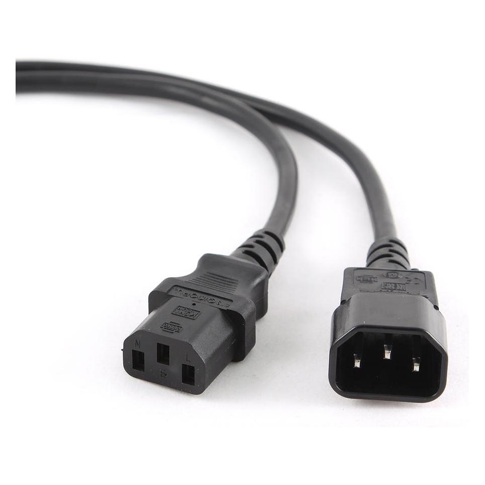 Gembird PC-189-VDE-3M Stromkabel C14-Koppler (3 m) (PC-189-VDE-3M)