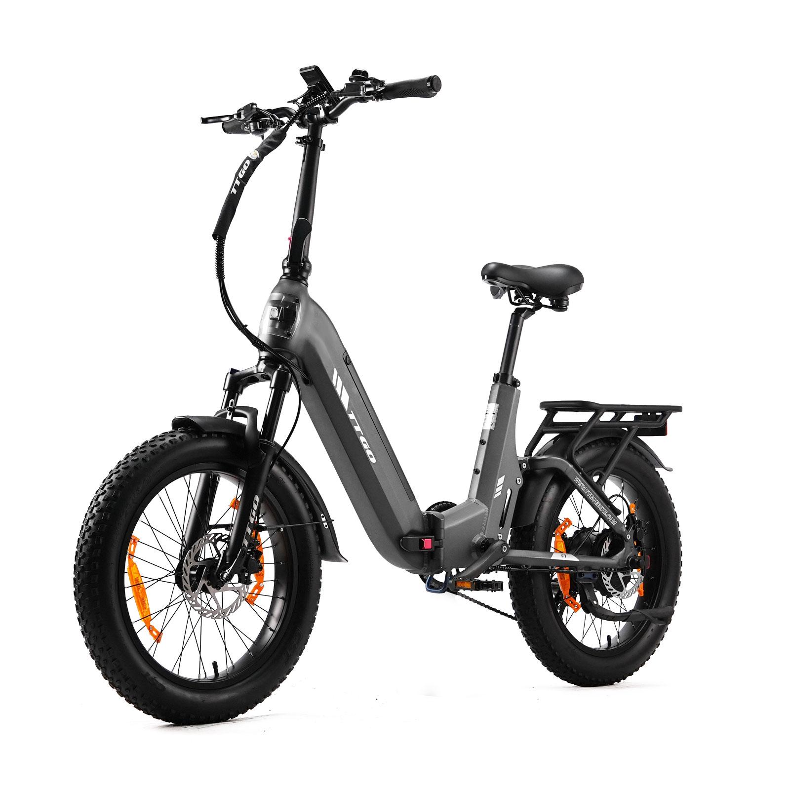 F7 klappbares Gelände-Elektro-Fahrrad für Erwachsene, 20-Zoll, 250 W, 48V 15Ah, 25 km/h, hydraulische Scheibenbremsen, max. 150 kg Zuladung